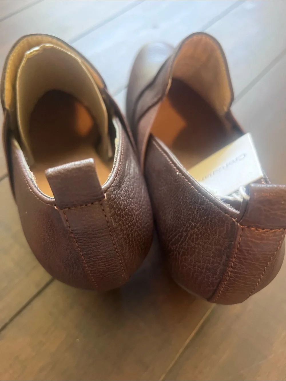 New Women’s Croft & Barrow Ortholite Brown Slip-On Leather Shoes